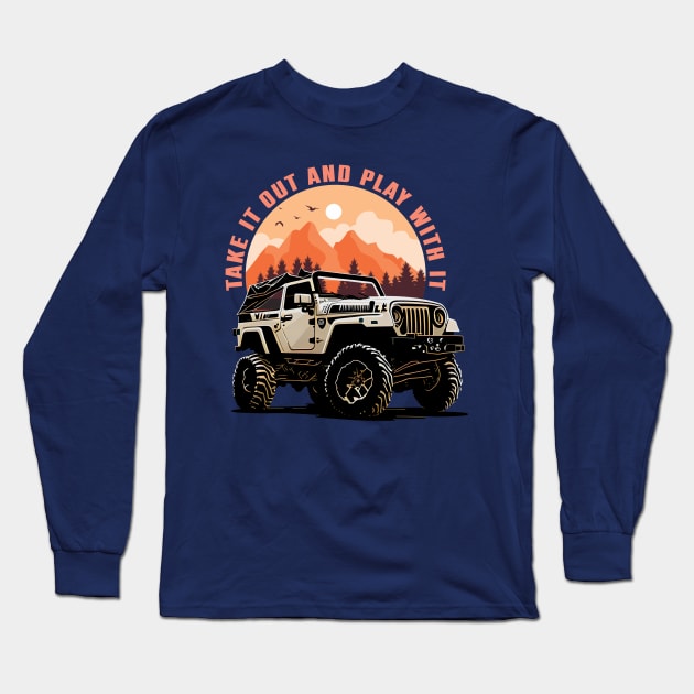 Jeep Long Sleeve T-Shirt by Untildaystory